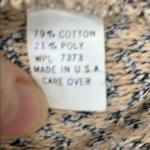 Haley beige and black woven long sleeved sweater L - Picture 5 of 6